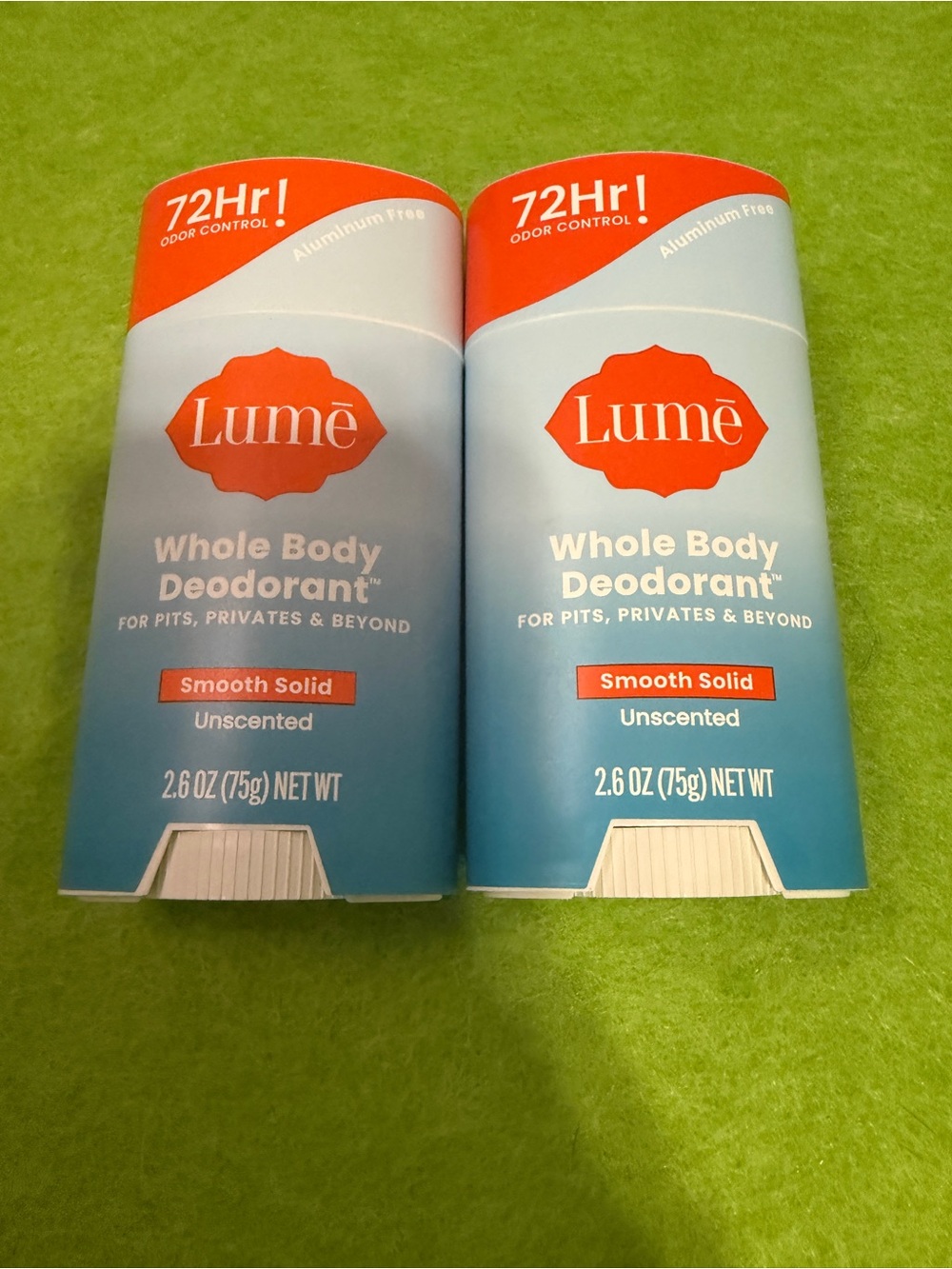 Lume Whole Body Deodorant Smooth Solid Unscented - Blue